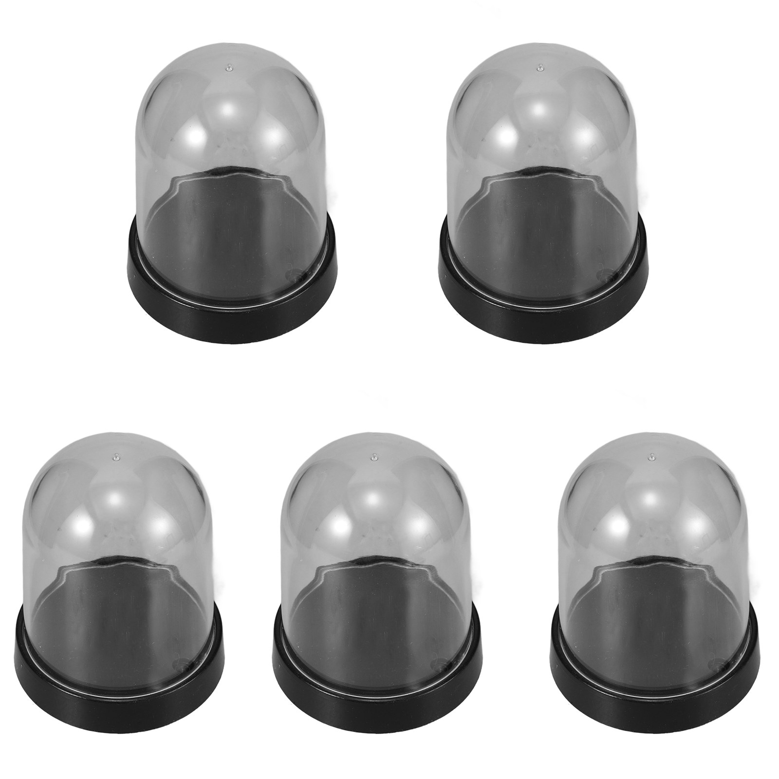 Plastic Dome Clear - 5 sets transparante plastic cloche-koepel displaykasten