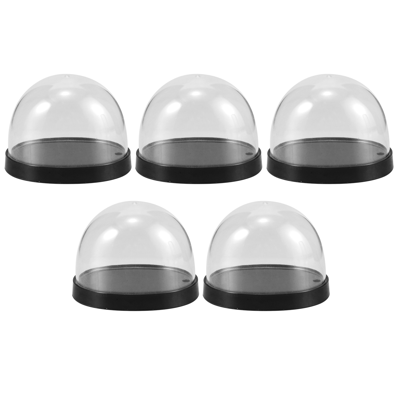 Plastic Dome Clear - 5 sets hoge-transparantie plastic cloche-koepel voor