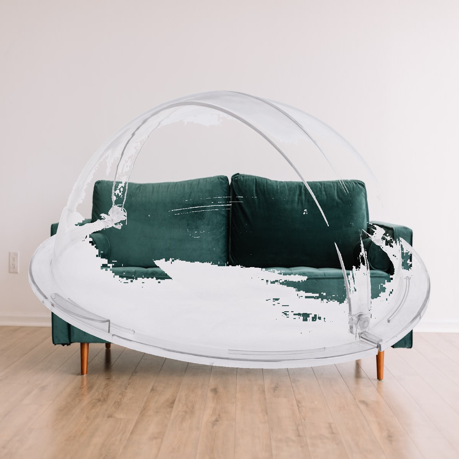 Plastic Dome Clear - Doorzichtige taartdeksel, praktische draagbare schaaldeksel, voedselserveerkoepel