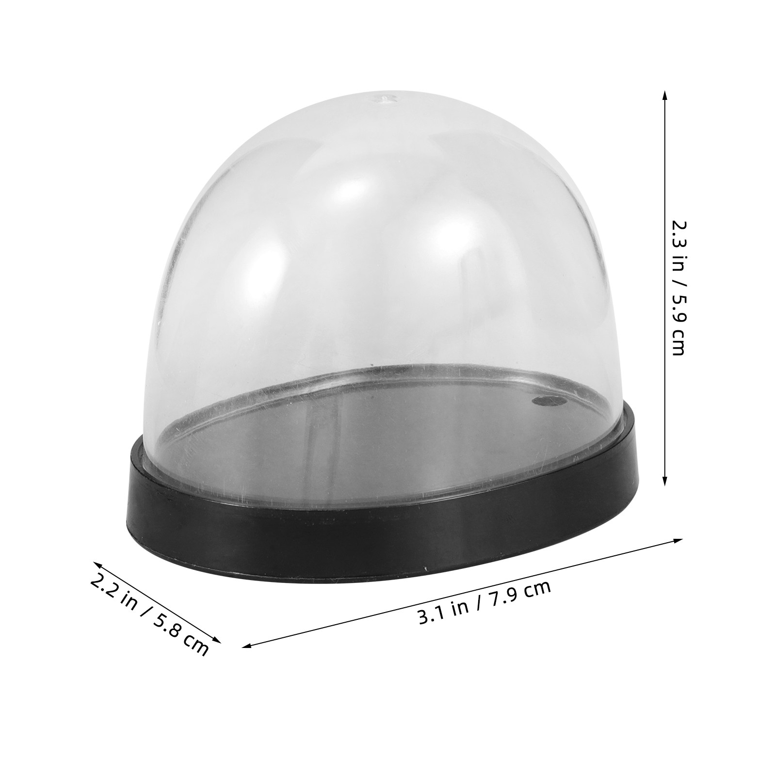 5 sets hoge-transparantie plas - Plastic Dome Clear recensie en prijs