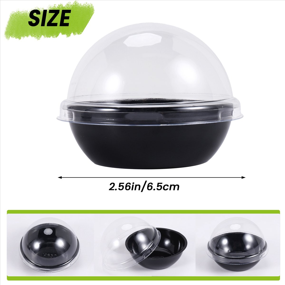 50 stuks doorzichtige plastic  - Plastic Dome Clear recensie en prijs